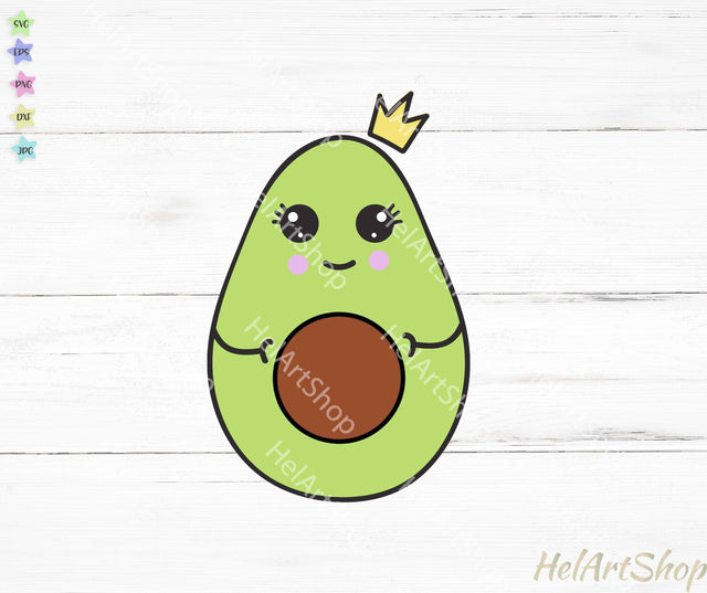 Cute Avocado SVG SVG _HelArtShop_ 