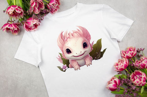 Cute Axolotl Sublimation Clipart Bundle Sublimation Regulrcrative 