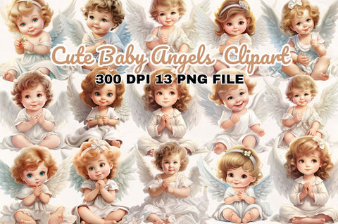 Cute Baby Angels Sublimation Bundle Sublimation Regulrcrative 