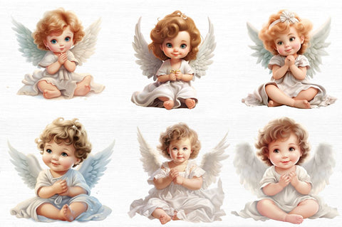 Cute Baby Angels Sublimation Bundle Sublimation Regulrcrative 