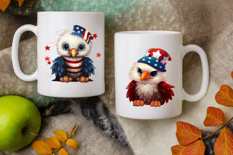 Cute Baby Bald Eagle 4th Of July Clipart Sublimation Regulrcrative 