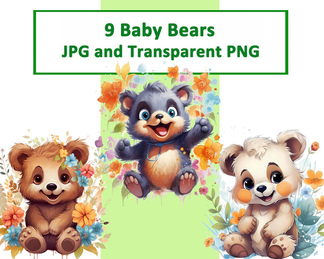 Cute Baby Bear Sublimation JPG PNG Sublimation nikola 