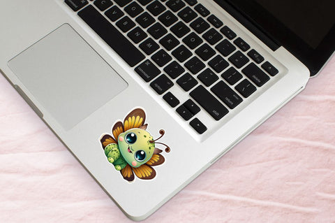 Cute baby butterfly cartoon character sticker Bundle Sublimation Regulrcrative 