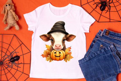 cute baby cow for halloween Bundle Sublimation Regulrcrative 