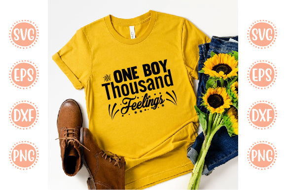 Cute Baby design One Boy Thousand Feelings SVG SH_Tee store 