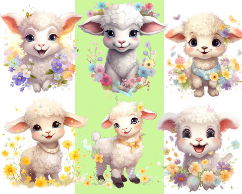 Cute Baby Lamb Sublimation JPG PNG Sublimation nikola 