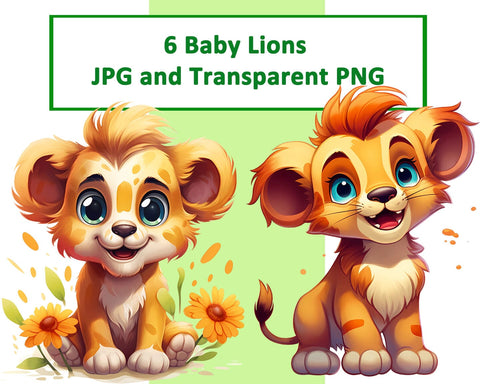 Cute Baby Lion Cub Sublimation JPG PNG Sublimation nikola 