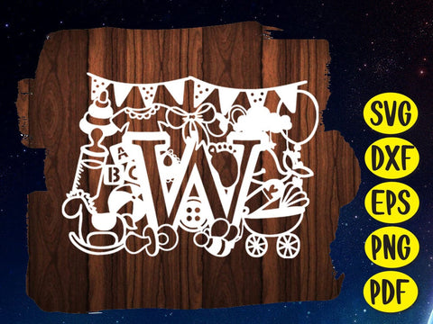 Cute Baby shower Paper cut SVG Johan Ru designs 