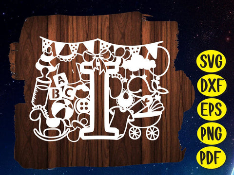 Cute Baby shower Paper cut SVG Johan Ru designs 