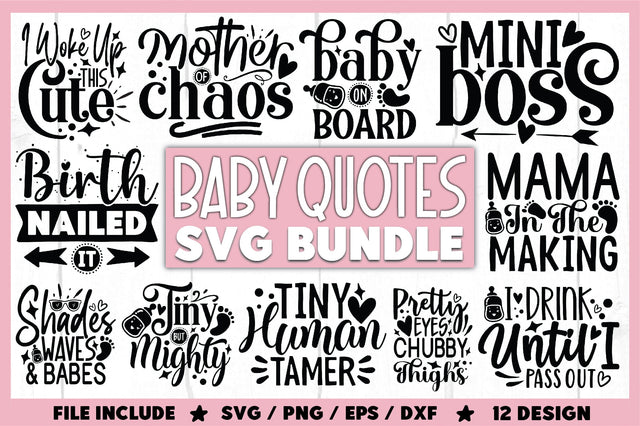 Cute Baby SVG Bundle SVG Ariyan 