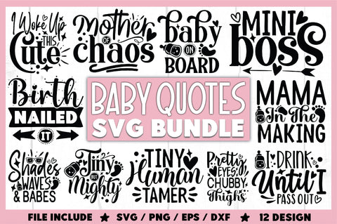 Cute Baby SVG Bundle SVG Ariyan 