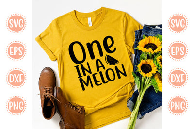 Cute & Baby Svg Design One In A Melon SVG SH_Tee store 