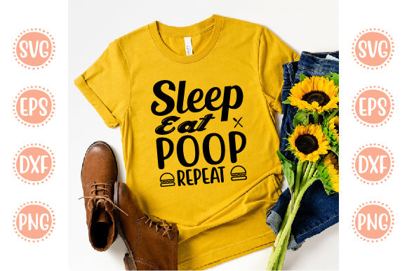 Cute & Baby Svg Design Sleep Eat Poop Repeat SVG SH_Tee store 
