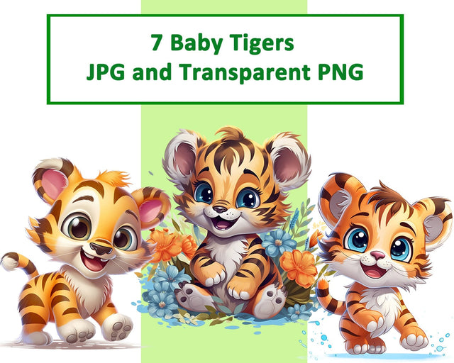 Cute Baby Tiger Sublimation JPG PNG Sublimation nikola 