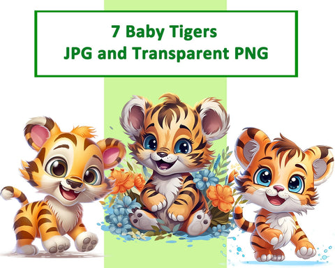 Cute Baby Tiger Sublimation JPG PNG Sublimation nikola 