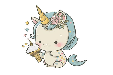 Cute Baby Unicorn Sublimation Clipart Sublimation Regulrcrative 