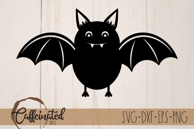 Cute Bat svg SVG Caffeinated SVGs 
