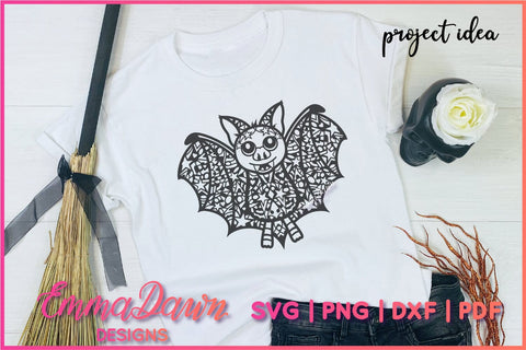 Cute Bat SVG SVG Emma Dawn Designs 