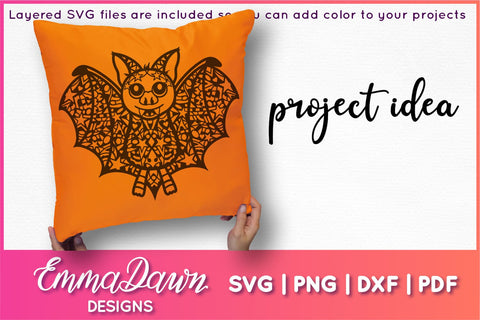 Cute Bat SVG SVG Emma Dawn Designs 