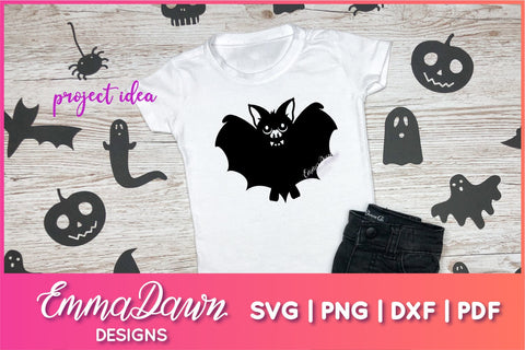 Cute Bat SVG SVG Emma Dawn Designs 