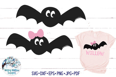 Cute Bat SVG SVG Wispy Willow Designs 