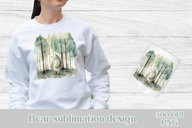 Cute bear sublimation | Kids bear t shirt design Sublimation Svetana Studio 