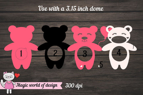 Cute Bear VALENTINE'S day candy holder svg SVG Magic world of design 