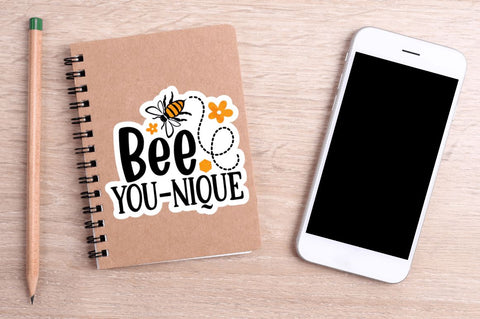 Cute Bee Printable Stickers PNG Bundle Sublimation Regulrcrative 