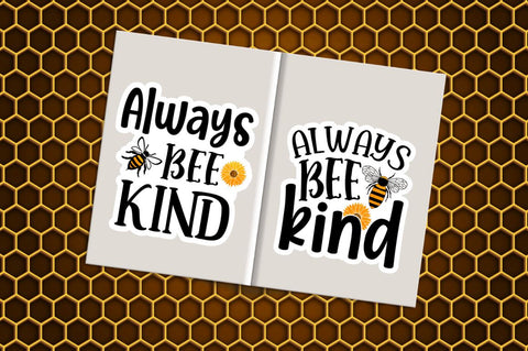 Cute Bee Printable Stickers Sublimation Bundle Sublimation Regulrcrative 