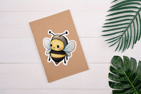 Cute Bee Stickers Bundle, Bee Stickers Sublimation Regulrcrative 
