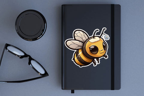 Cute Bee Stickers Bundle, Bee Stickers Sublimation Regulrcrative 