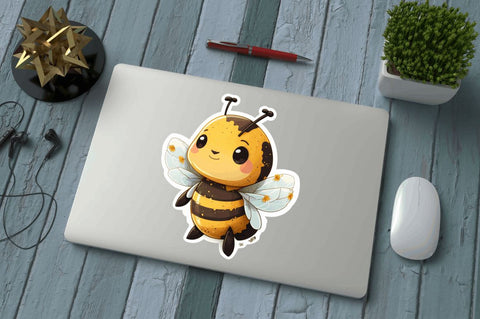 Cute Bee Stickers Bundle, Bee Stickers Sublimation Regulrcrative 