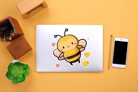 Cute Bee Stickers Bundle, Bee Stickers Sublimation Regulrcrative 