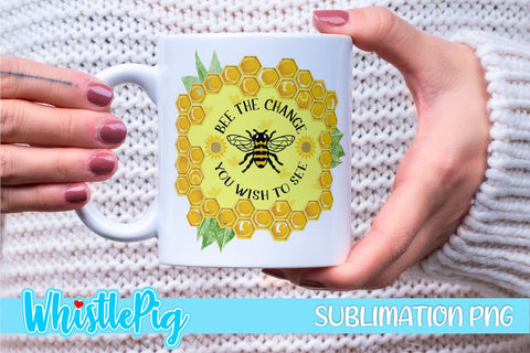 Cute Bee Sublimation Mini Bundle Bee Quotes Mini Bundle Watercolor Sublimation Sublimation Whistlepig Designs 
