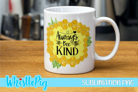 Cute Bee Sublimation Mini Bundle Bee Quotes Mini Bundle Watercolor Sublimation Sublimation Whistlepig Designs 
