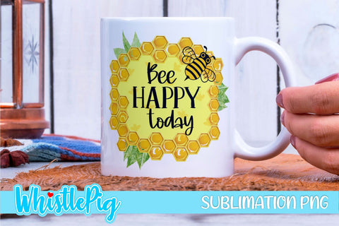 Cute Bee Sublimation Mini Bundle Bee Quotes Mini Bundle Watercolor Sublimation Sublimation Whistlepig Designs 