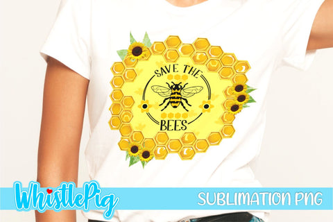 Cute Bee Sublimation Mini Bundle Honey Bee Watercolor Sublimation Sublimation Whistlepig Designs 