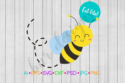 Cute Bee SVG SVG BNRDesignShop 