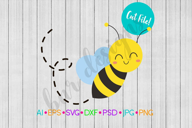 Cute Bee SVG SVG BNRDesignShop 