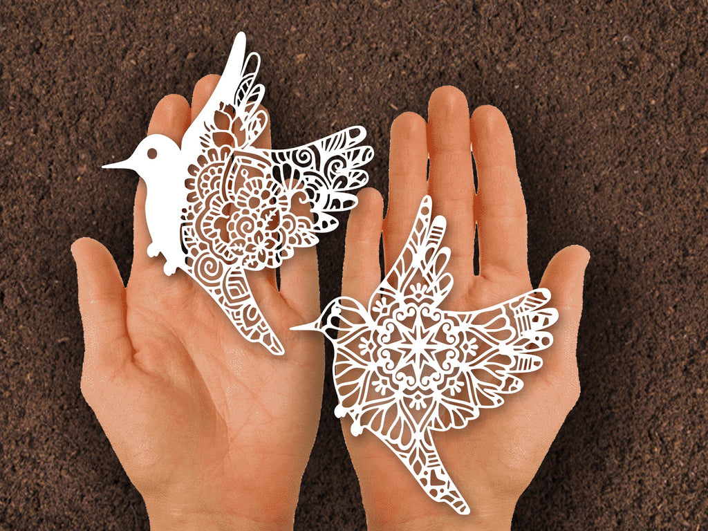Cute Bird paper cut - So Fontsy
