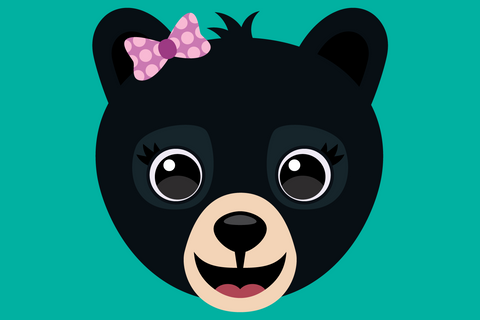 Cute Black Bear Faces | Woodland SVG SVG Captain Creative 