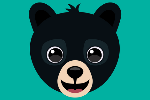 Cute Black Bear Faces | Woodland SVG SVG Captain Creative 