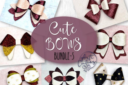 Cute bows bundle 5 SVG ArtiCuties 