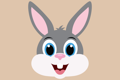 Cute Boy Bunny Rabbit Face | Woodland SVG SVG Captain Creative 