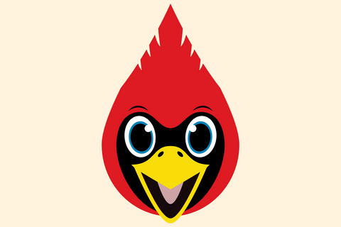 Cute Boy Cardinal Face | Woodland SVG SVG Captain Creative 