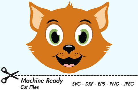 Cute Boy Cat Face | Pet SVG SVG Captain Creative 