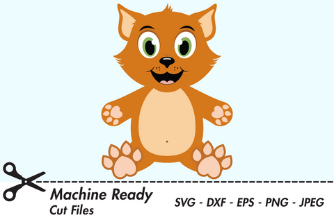 Cute Boy Cat | Pet SVG SVG Captain Creative 