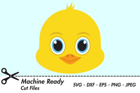 Cute Boy Chick Face | Farm SVG SVG Captain Creative 