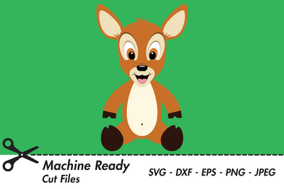 Cute Boy Deer | Woodland SVG SVG Captain Creative 