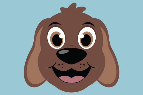 Cute Boy Dog Face | Pet SVG SVG Captain Creative 